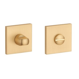 Toiletgarnituur vierkant 53x53x7mm Goud satijn