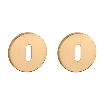 Sleutel rozet rond 52X7mm Goud satijn