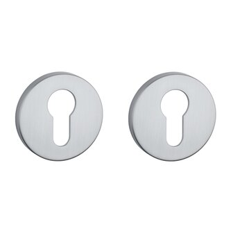 Clinder rozet rond 52X7mm mat chroom