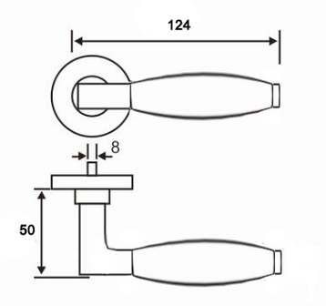 Design 194 Massief RVS Rond