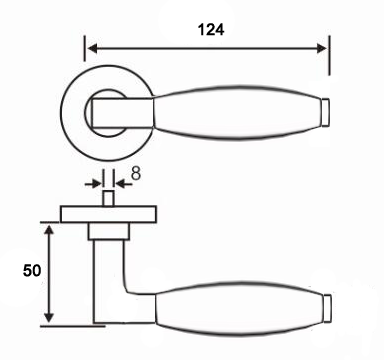 Design 194 Massief RVS Vierkant