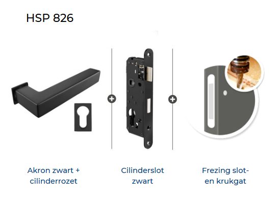 Hang en sluitwerkpakket 826