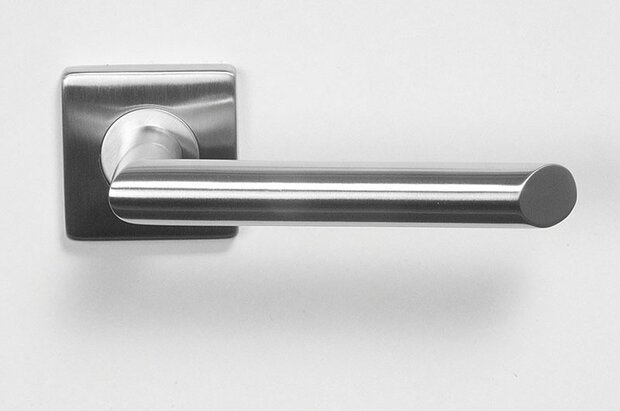 rvs deurkruk vierkante rozet