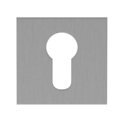 CILINDERROZET SQUARED FLAT RVS