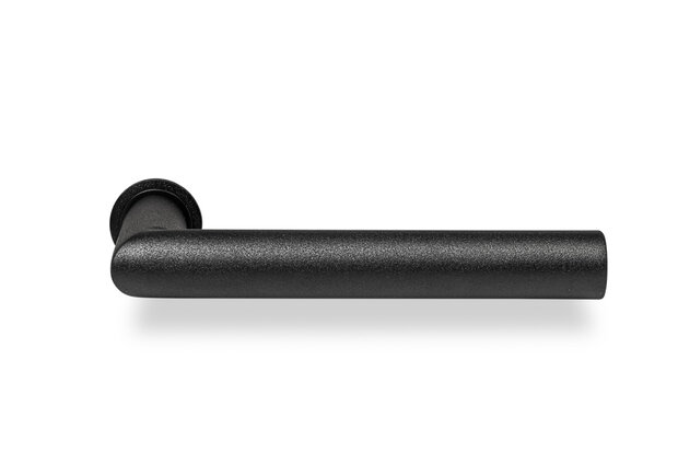 Deurkruk 504 minimalistisch rond zwart