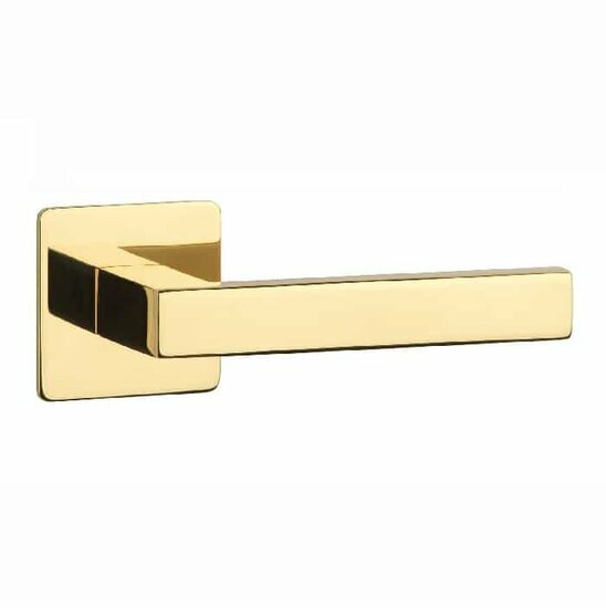 Deurkrukken KVADRAT 1760 ultra dun 3mm goud gepolijst PVD
