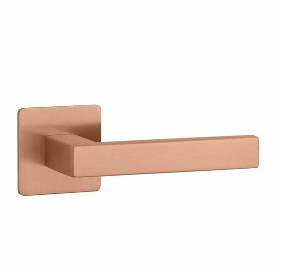 Deurkrukken KVADRAT 1760 ultra dun 3mm koper PVD