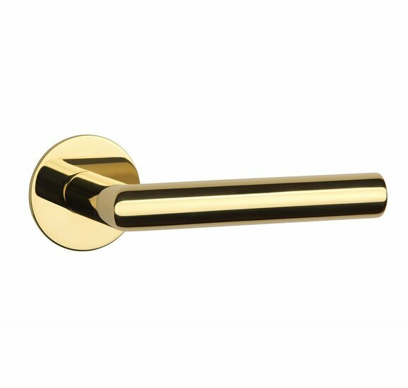 Deurkrukken OVAL 1750 ultra dun 3mm goud gepolijst PVD
