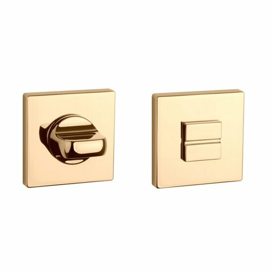 Aprile Premium WC garnituur 52x52x7mm gepolijst goud