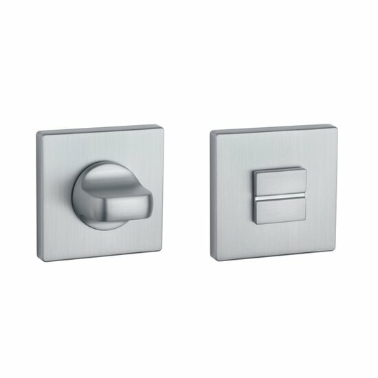 Aprile Premium WC garnituur 52x52x7mm mat Chroom