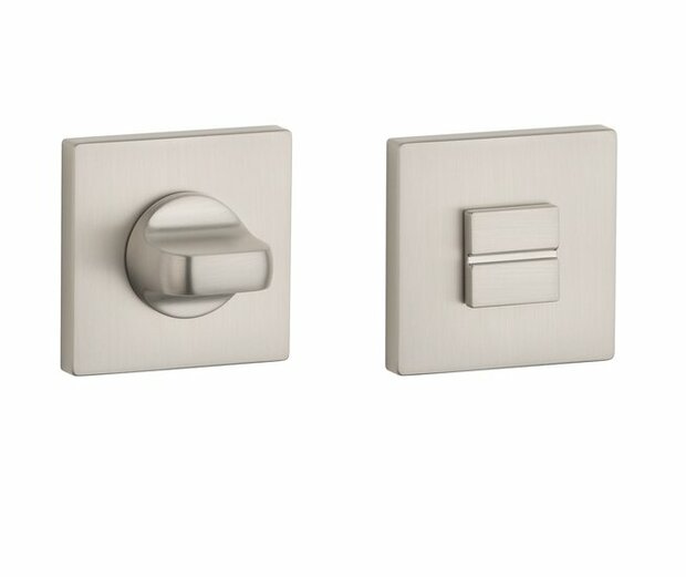 Aprile Premium WC garnituur 52x52x7mm mat nikkel