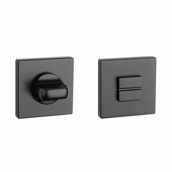 Aprile Premium WC garnituur 52x52x7mm zwart