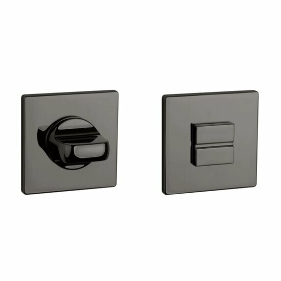 Aprile Prestige WC garnituur 52x52x5mm antraciet gepolijst PVD