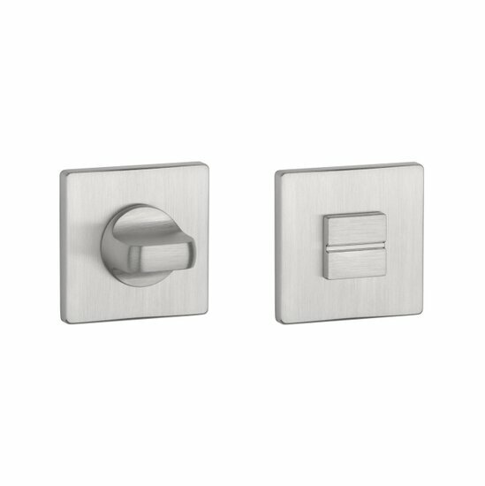 Aprile Prestige WC garnituur 52x52x5mm geborsteld Chroom