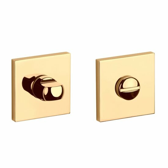 Comfort WC garnituur 53x53x7mm goud gepolijst PVD