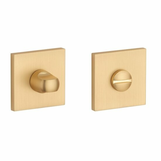 Comfort WC garnituur 53x53x7mm mat goud