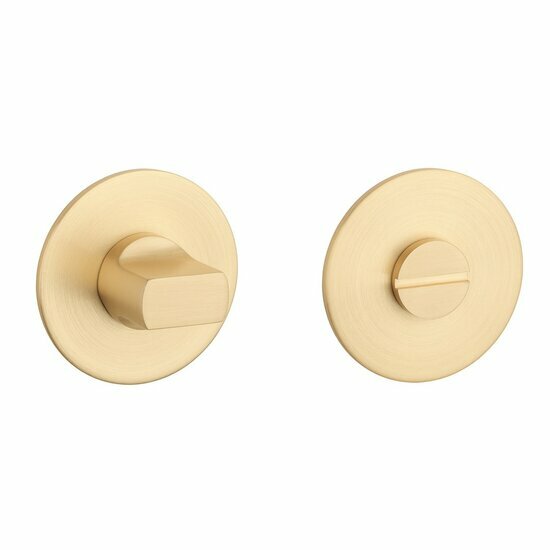 WC garnituur OVAL 1712 ultra dun 3mm &ndash; Mat goud