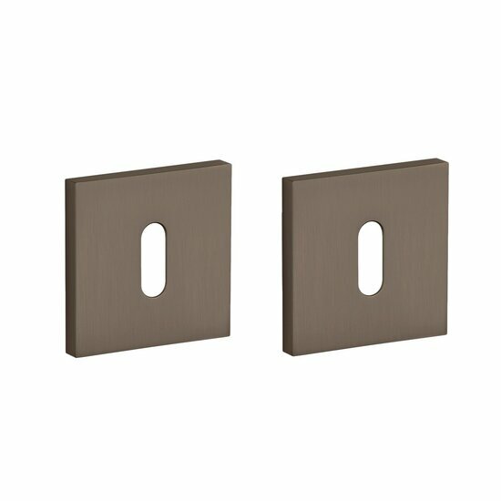 Aprile Comfort sleutelrozetten 53x53x7mm &ndash; Bruin