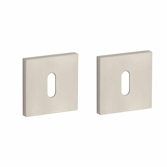 Aprile Comfort sleutelrozetten 53x53x7mm mat nikkel