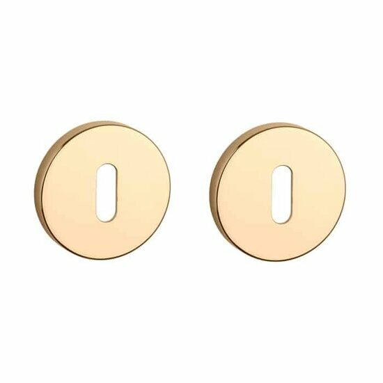 Aprile Comfort sleutelrozetten &Oslash;53x7mm goud gepolijst PVD