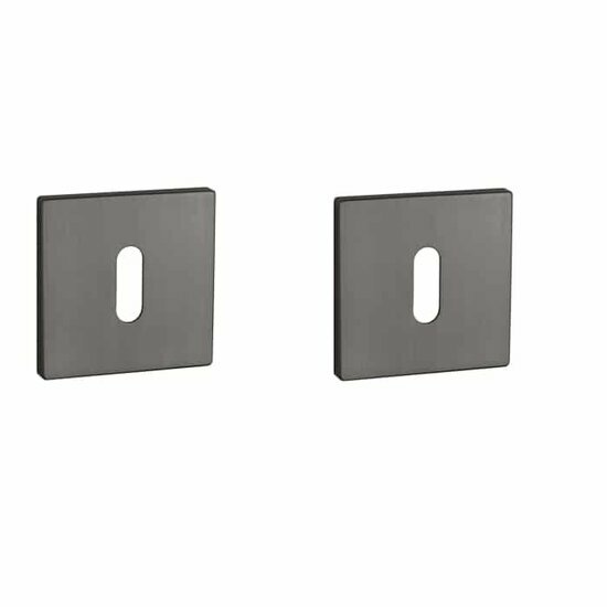 Aprile Prestige sleutelrozetten 52x52x5mm mat antraciet PVD