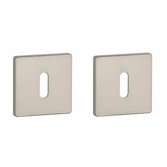 Aprile Prestige sleutelrozetten 52x52x5mm mat nikkel