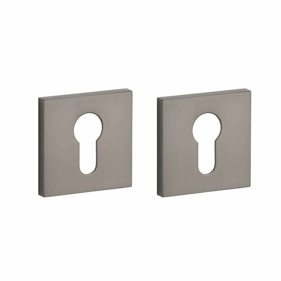 Aprile Comfort cilinderrozetten 53x53x7mm titanium