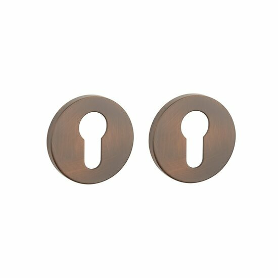 APRILE Premium cilinderrozetten &Oslash;52x7mm donker brons