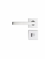 Krukset Square Silver + toiletgarnituur Svedex