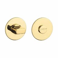 Rond WC garnituur OVAL 1712 ultra dun 3mm goud gepolijst PVD