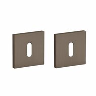 Aprile Comfort sleutelrozetten 53x53x7mm &ndash; Bruin