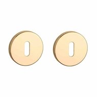 Aprile Comfort sleutelrozetten &Oslash;53x7mm goud gepolijst PVD