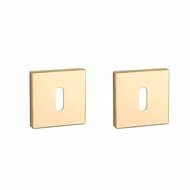 Aprile Premium sleutelrozetten 52x52x7mm goud gepolijst PVD