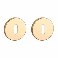 Aprile Premium sleutelrozetten &Oslash;52x7mm gepolijst goud