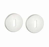 APRILE premium sleutelrozetten &Oslash;52x7mm silver pearl