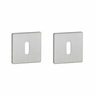 Aprile Prestige sleutelrozetten 52x52x5mm geborsteld Chroom