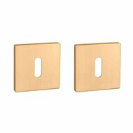 Aprile Prestige sleutelrozetten 52x52x5mm mat goud