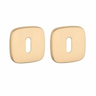 APRILE sleutelrozetten 52x52x7mm afgerond &ndash; mat goud