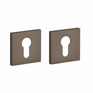Aprile Comfort cilinderrozetten 53x53x7mm &ndash; Bruin