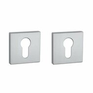 Aprile Comfort cilinderrozetten 53x53x7mm mat Chroom