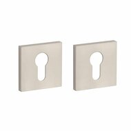 Aprile Comfort cilinderrozetten 53x53x7mm mat nikkel
