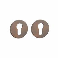 APRILE Premium cilinderrozetten &Oslash;52x7mm donker brons