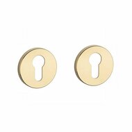 Aprile Premium cilinderrozetten &Oslash;52x7mm goud gepolijst PVD