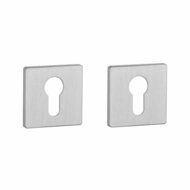 Aprile Prestige cilinderrozetten 52x52x5mm geborsteld Chroom