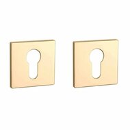 Aprile Prestige cilinderrozetten 52x52x5mm goud gepolijst