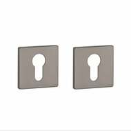 Aprile Prestige cilinderrozetten 52x52x5mm grafiet