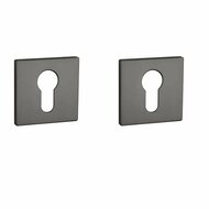 Aprile Prestige cilinderrozetten 52x52x5mm mat antraciet PVD
