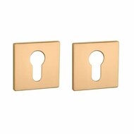 Aprile Prestige cilinderrozetten 52x52x5mm mat goud