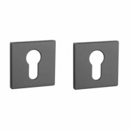 Aprile Prestige cilinderrozetten 52x52x5mm zwart