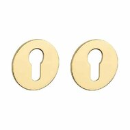 Ronde cilinderplaatjes OVAL 1711 ultra dun 3mm goud gepolijst PVD
